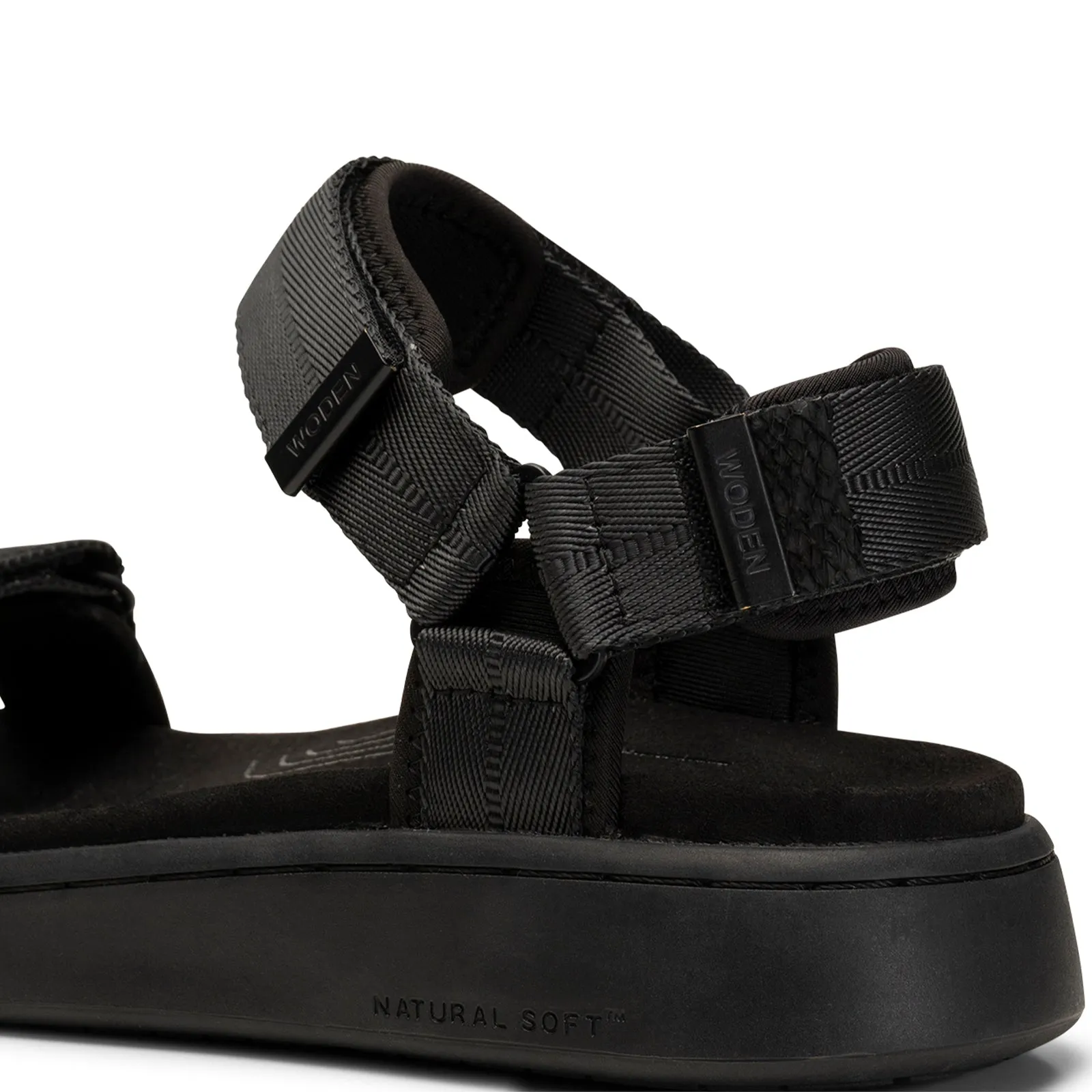 Woden Line Active Sandal (Women) - Black/Black