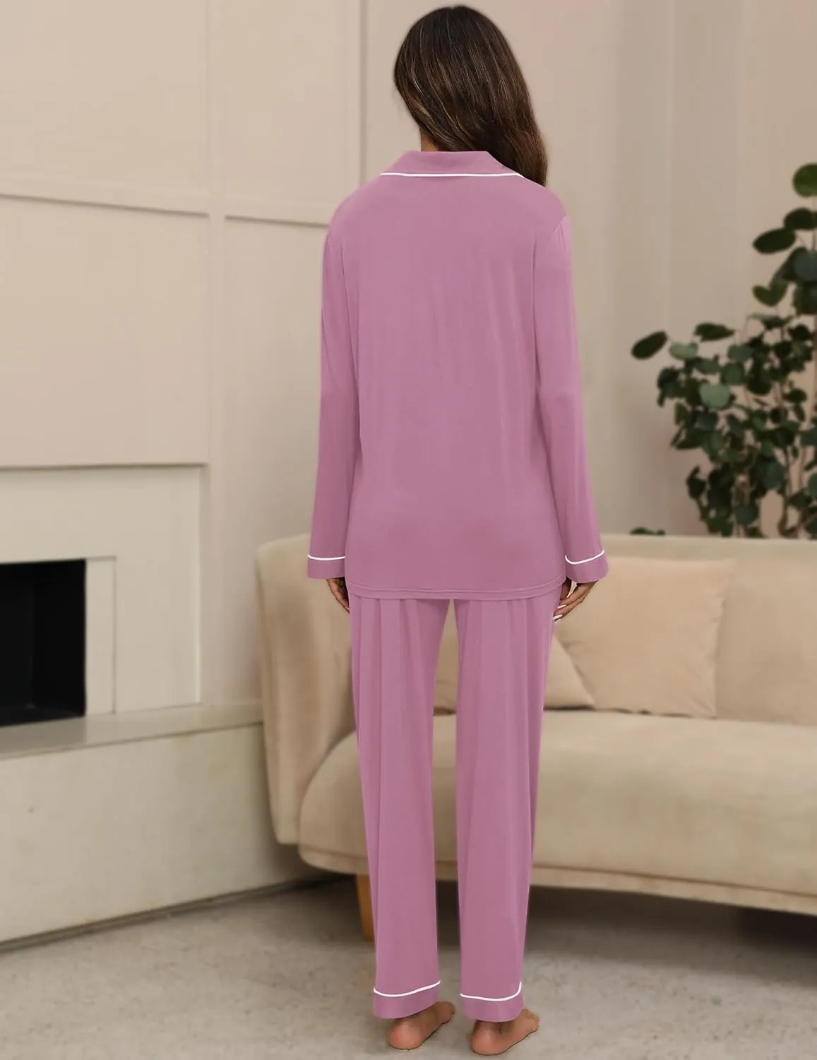 Women Pajama Set Long Sleeve Sleepwear Fashion Night Wear