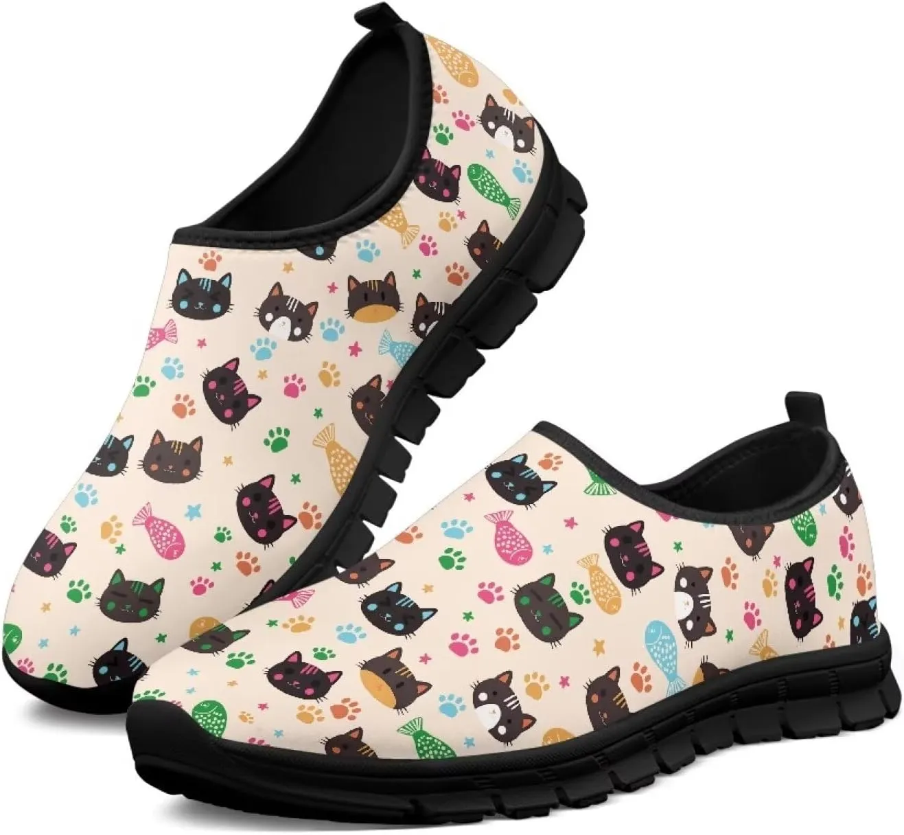 Women Slip On Sneakers Casual Low Top Flats Shoes Soft Non-Slip Walking Shoes Classic Lightweight Shoes