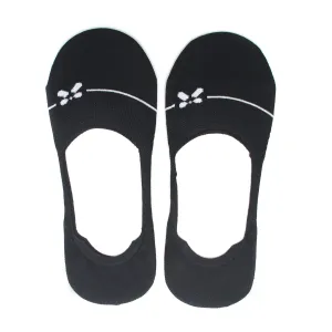 Women's 2Pc Loafer Socks - Black