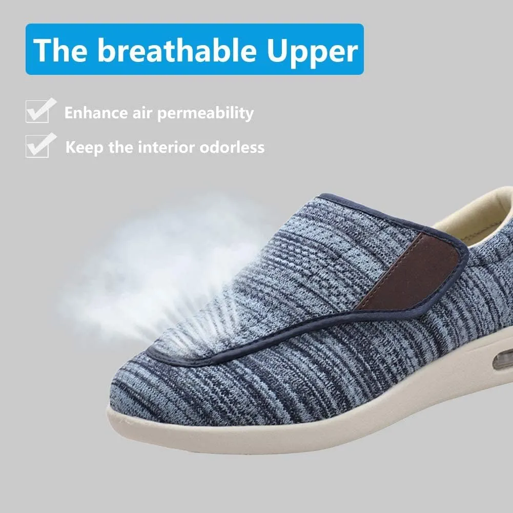 Women's Adjustable Diabetic Shoes Pain Relief Easy to Slip On Wide Widths Slippers Orthopedic with Removable Memory Foam Insoles Lightweight for Seniors Swollen Feet