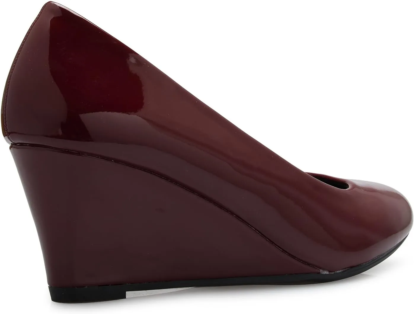 Women's Adorable Low Wedge Heel Shoe - Easy Low Pumps - Basic Slip On, Comfort