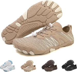 Women's Barefoot Shoes with Neuropathy, Grounding, Orthopedic, Non-Slip, Anti-Slip, All-Day Comfort, Wide Toe Box, Adaptive Arch Support, Lightweight, Flexible, Black, One Size