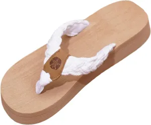Women's Braid Flip Flops Vacation Beach Thong Sandals Summer Flat Shoes