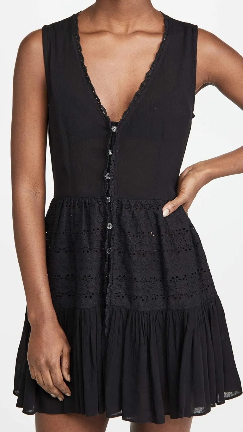 Women's Eyelet Mini Dress