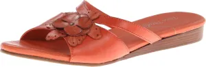 Women's Fiji Dress Sandal,Coral Soft Maia Leather,10.5 XW US