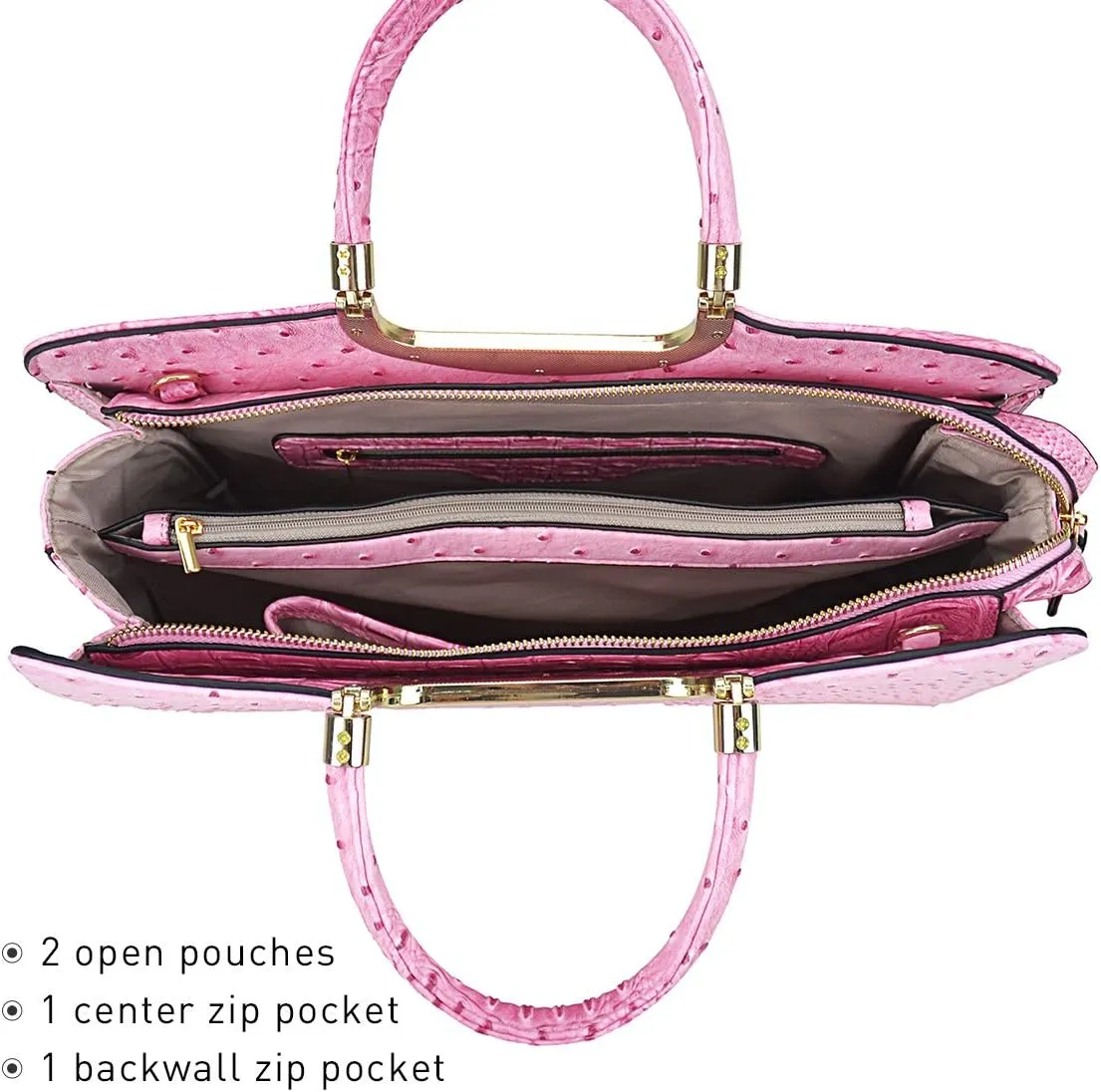 Womens Handbag Top Handle Shoulder Bag Tote Satchel Purse Work Bag with Matching Wallet