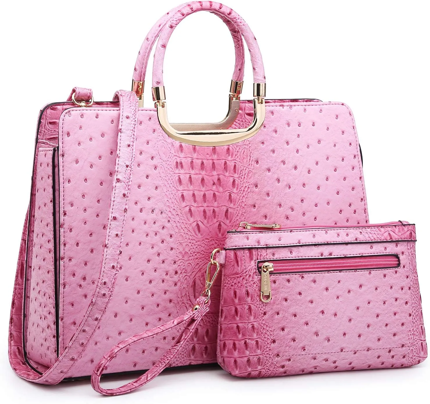 Womens Handbag Top Handle Shoulder Bag Tote Satchel Purse Work Bag with Matching Wallet