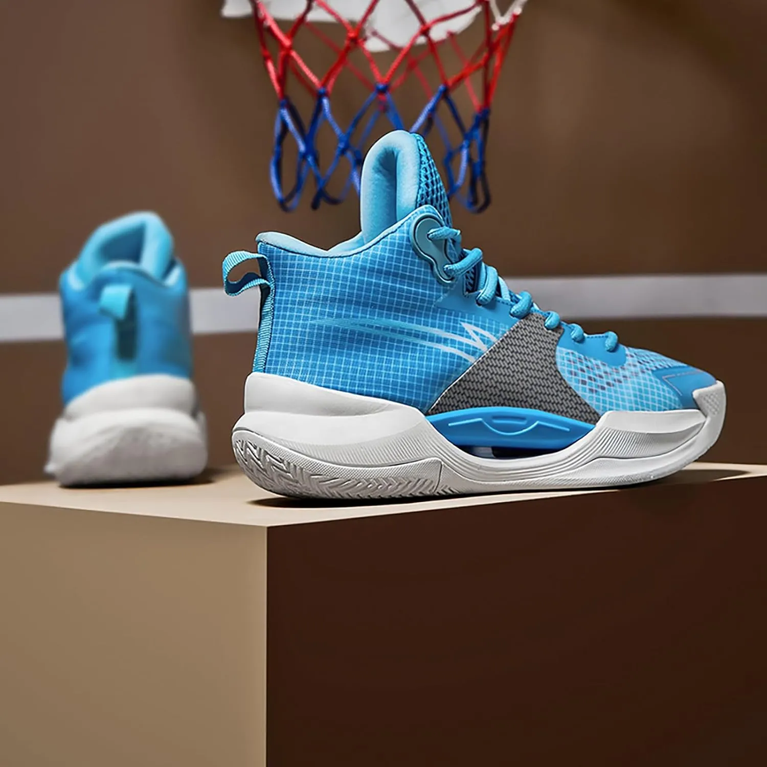 Womens Mens Basketball Shoes Fashion Athletic Sneakers Breathable Leightweight Non Slip High Top Outdoor Sport Shoe