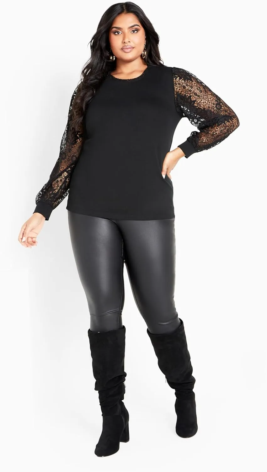 Women's Parker Lace Long Sleeve Top