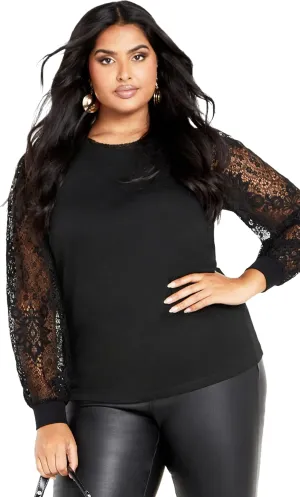 Women's Parker Lace Long Sleeve Top