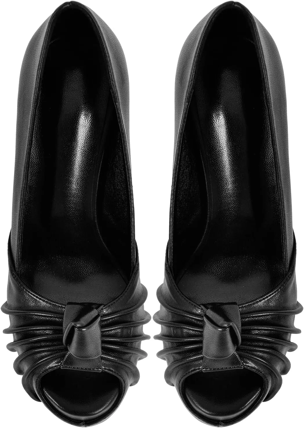 Women's Platform Pumps Shoes Slip On Stilettos PU High Heels