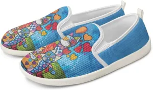 Women's Slip On Flat Fashion Comfortable Dressy Loafer Shoes Round Toe Lightweight Shoes for Office Work Daily Wear Gifts for Wife Mom Sister US Size 6-11