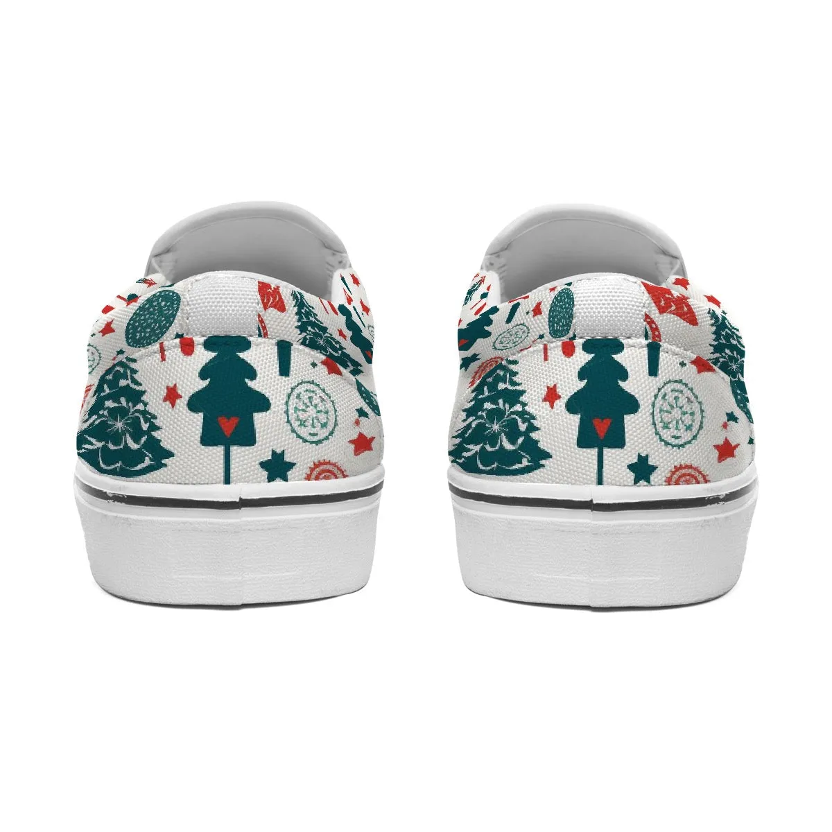 Women's Slip On Sneakers Christmas print