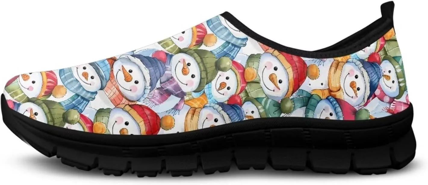 Women's Sneakers Casual Low Top Walking Sneaker Flat Outdoor Breathable Slip On Soft Holiday Shoes for Women