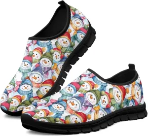 Women's Sneakers Casual Low Top Walking Sneaker Flat Outdoor Breathable Slip On Soft Holiday Shoes for Women