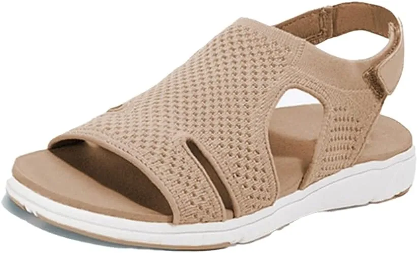 Women's Soft Comfortable Sandals, softness supported sandals Women Flat Sandals Summer Sandals Comfortable Beach Sandals