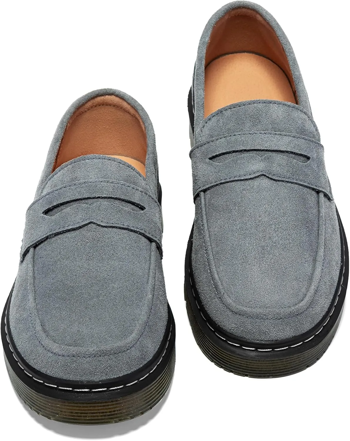 Women's Suede Penny Loafer Comfort Driving Moccasins Casual Slip-Ons Loafer Flats Fashion Women Business Work Shoes