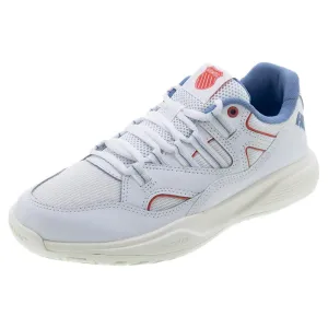 Women`s Tura Team Pickleball Shoes White and Faded Denim