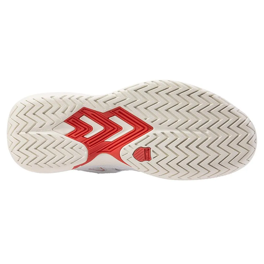 Women`s Tura Team Pickleball Shoes White and Faded Denim
