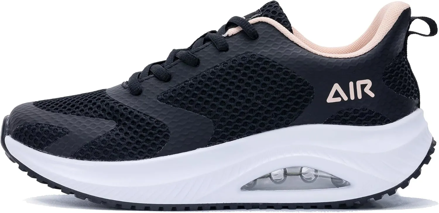 Women's Walking Shoes Air Cushion Comfortable Plantar Fasciitis Tennis Sneakers Non-Slip Breathable Orthotic Shoe for Foot Heel Pain Relief Size US 6-11