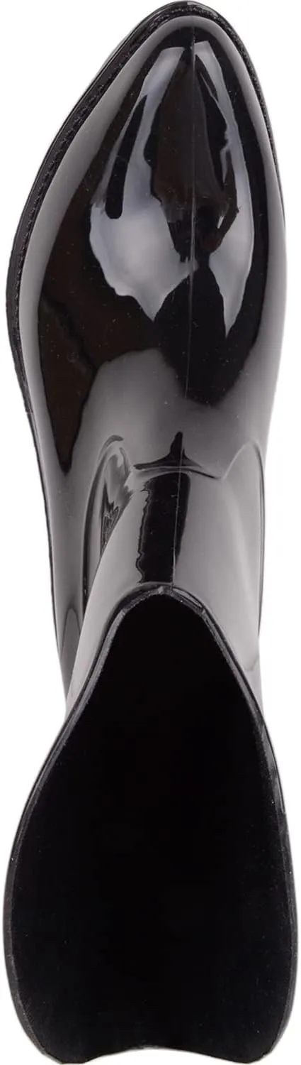 Womens Waterproof Slip On Cowboy Style Ankle Rain Winter Welly Wellington Boots