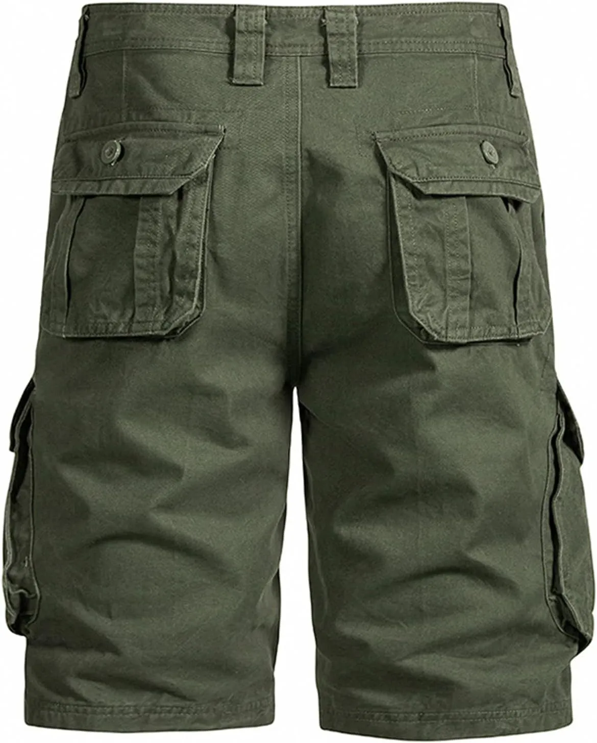 Workout Shorts Men 2023 Causal Flat-Front Khakis Cargo Shorts with Pockets Slim Fit Buckle Zipper Utility Shorts