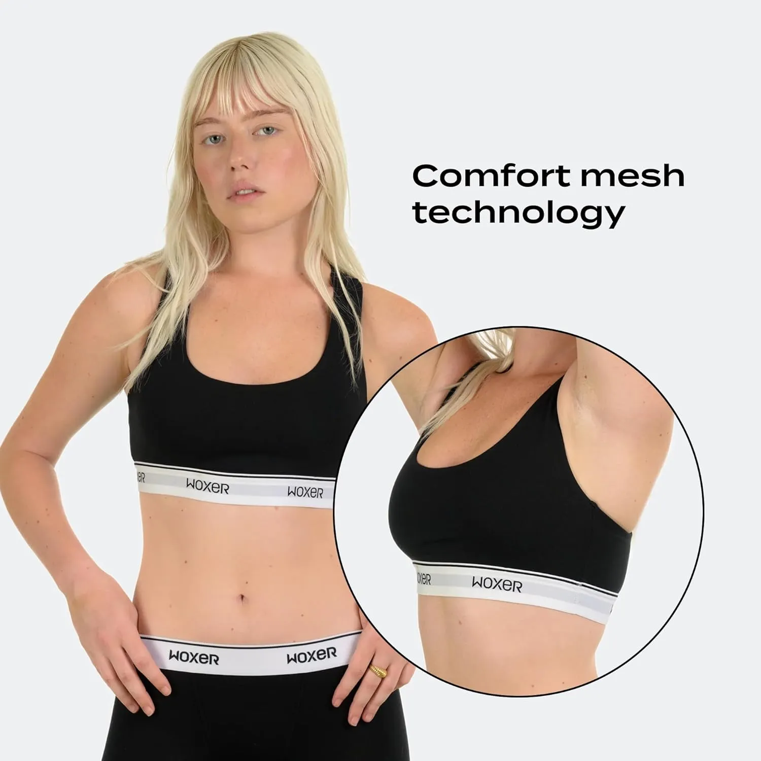 Woxer Boss Bralettes for Women - Wireless, Seamless, Comfortable Support Bra
