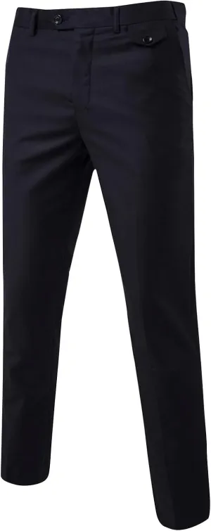 XIAXOGOOL Mens Dress Pants Classic Slim Fit Flat Front Straight Leg Pants Business Work Casual Trousers with Pockets