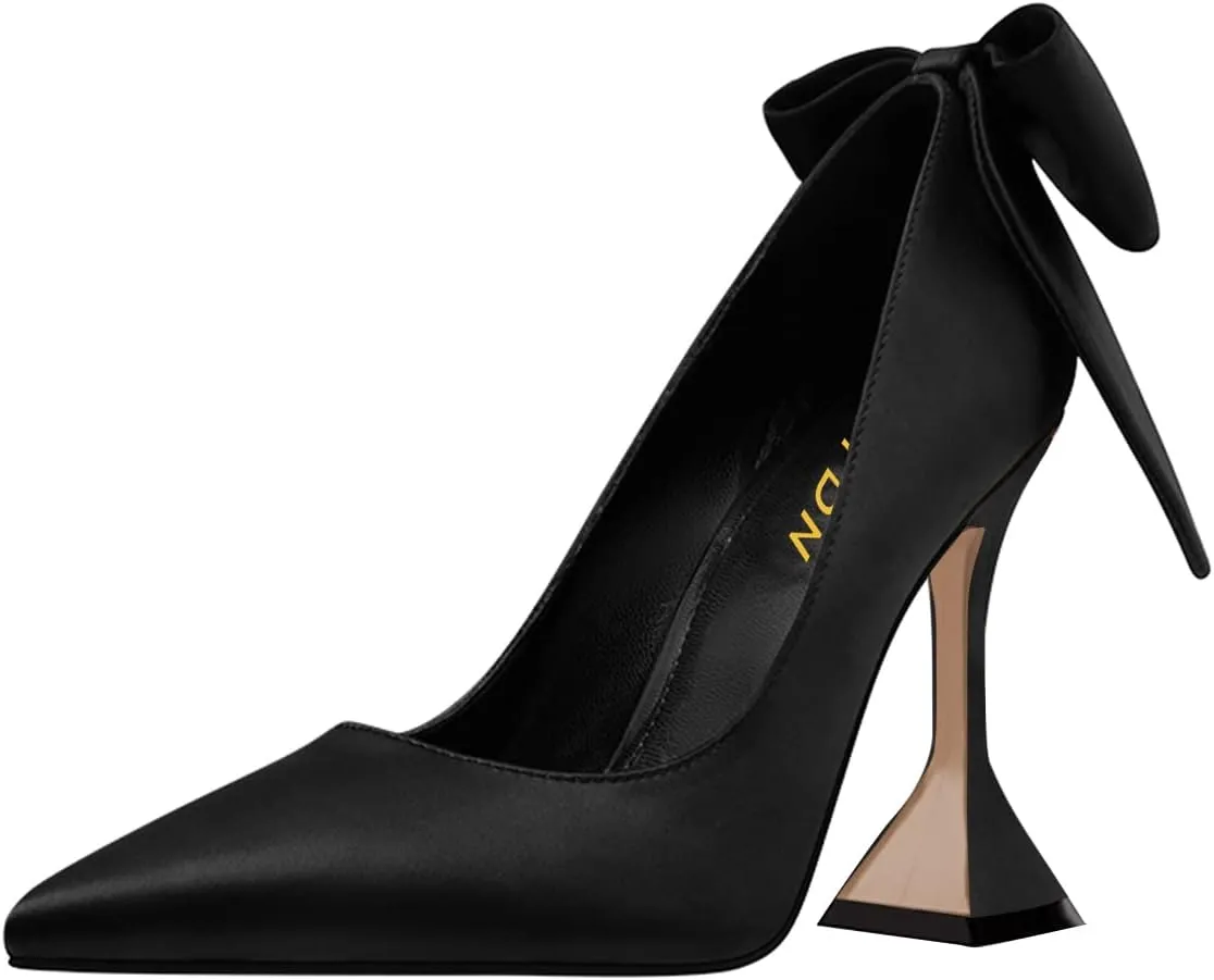 YDN Women's Pointy Toe Slip on Pumps Special High Heels Party Prom Dress Ladies Shoe Size 4-16 US