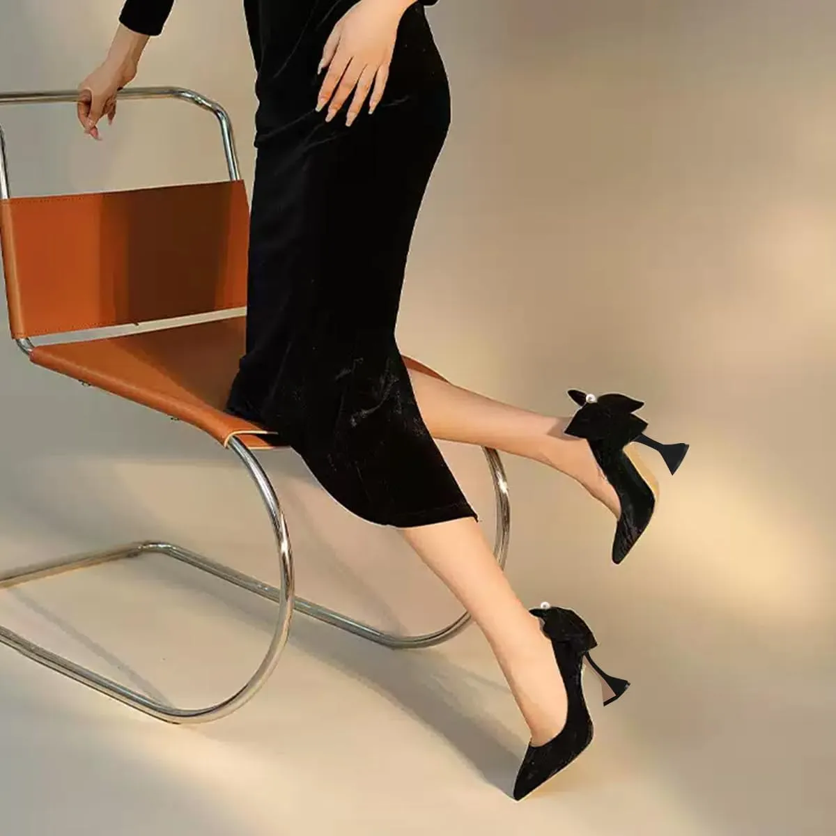 YDN Women's Pointy Toe Slip on Pumps Special High Heels Party Prom Dress Ladies Shoe Size 4-16 US