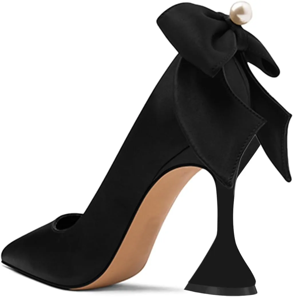 YDN Women's Pointy Toe Slip on Pumps Special High Heels Party Prom Dress Ladies Shoe Size 4-16 US