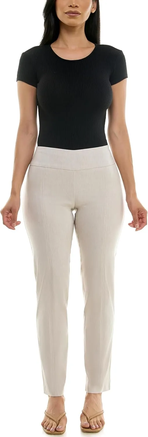Zac & Rachel Women's Millennium Fabric - Slim Leg Pull-On Pant