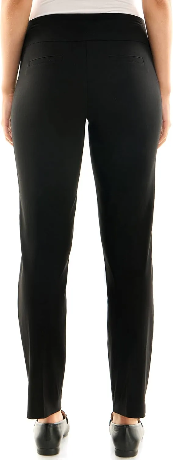 Zac & Rachel Women's Millennium Fabric - Slim Leg Pull-On Pant