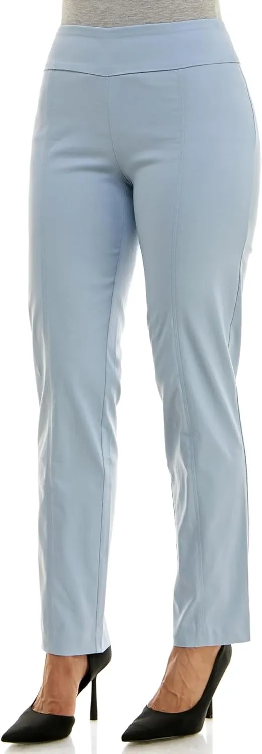 Zac & Rachel Women's Millennium Fabric - Slim Leg Pull-On Pant