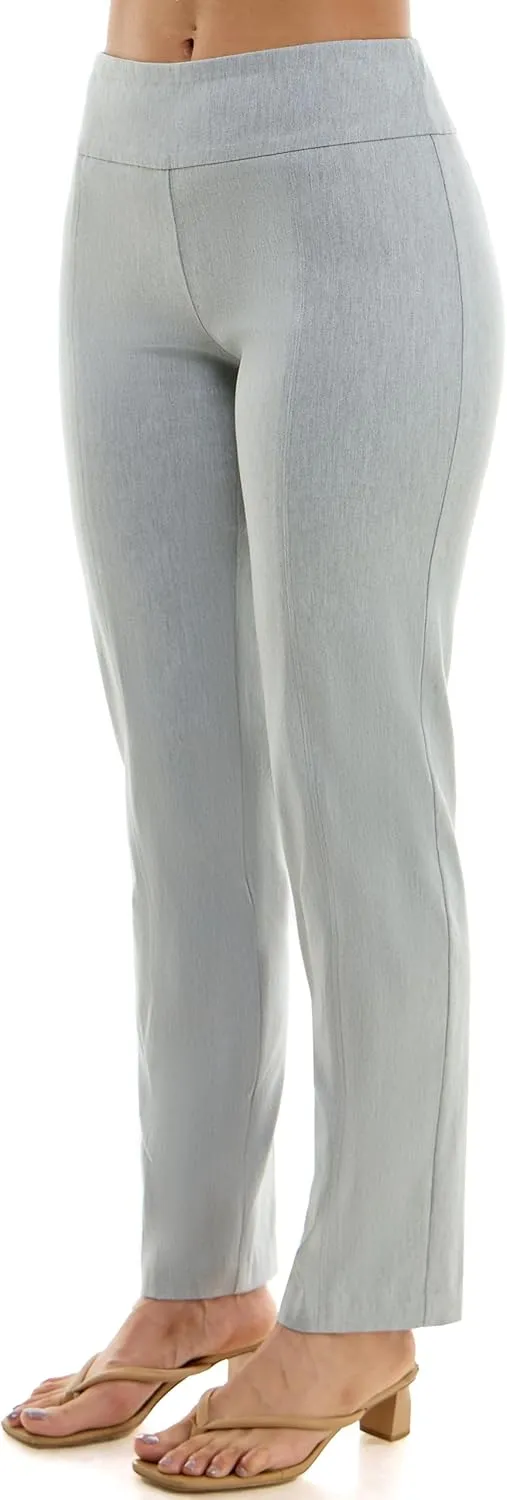 Zac & Rachel Women's Millennium Fabric - Slim Leg Pull-On Pant