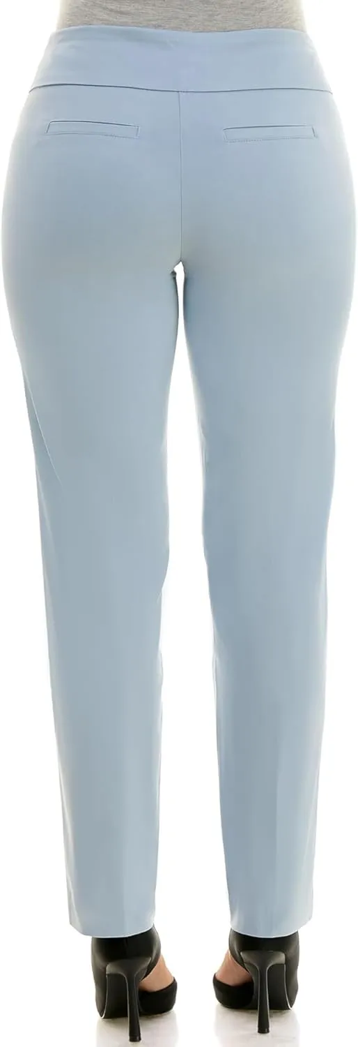 Zac & Rachel Women's Millennium Fabric - Slim Leg Pull-On Pant