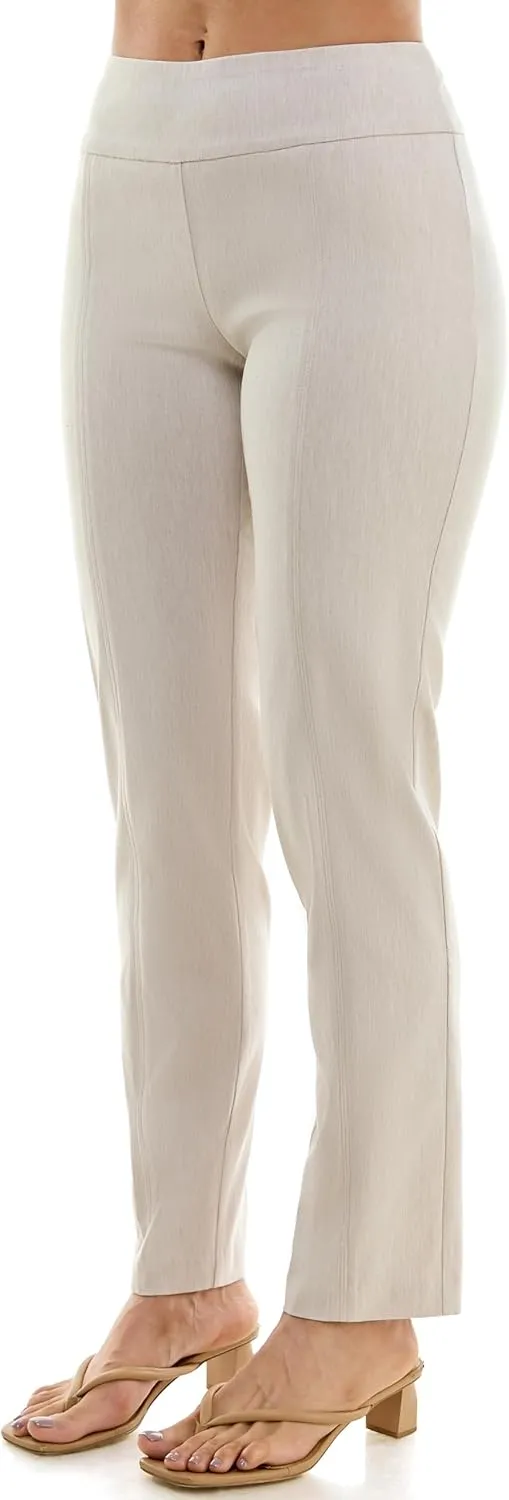Zac & Rachel Women's Millennium Fabric - Slim Leg Pull-On Pant