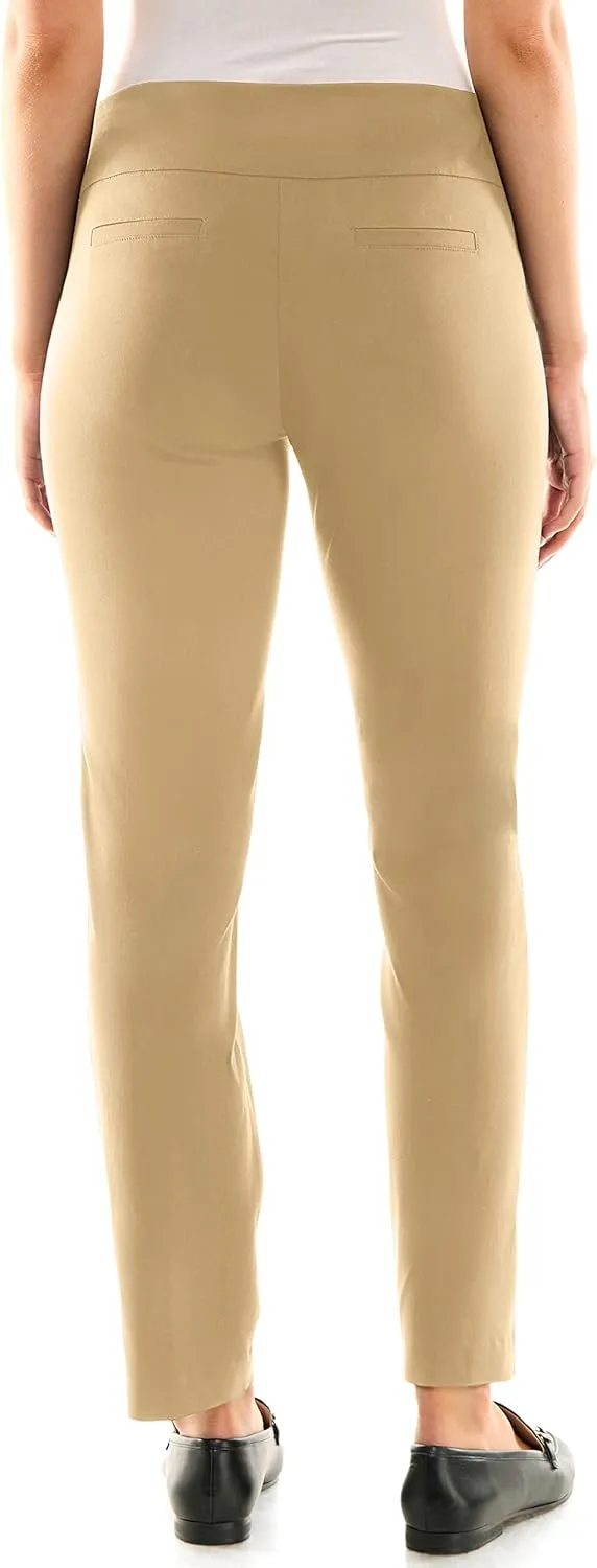 Zac & Rachel Women's Millennium Fabric - Slim Leg Pull-On Pant