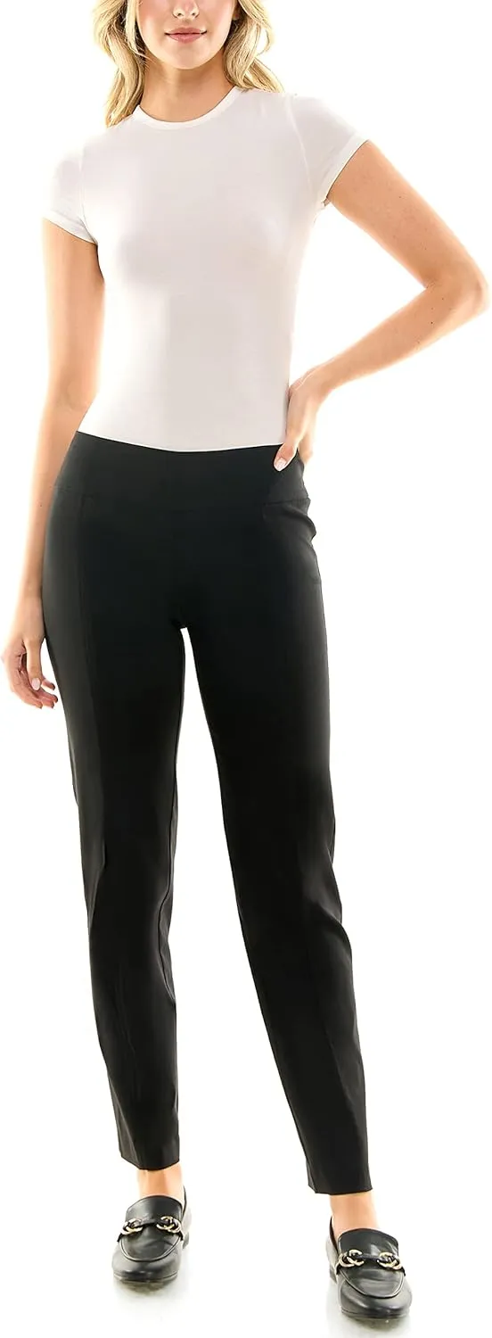 Zac & Rachel Women's Millennium Fabric - Slim Leg Pull-On Pant