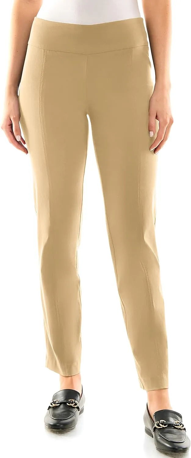 Zac & Rachel Women's Millennium Fabric - Slim Leg Pull-On Pant