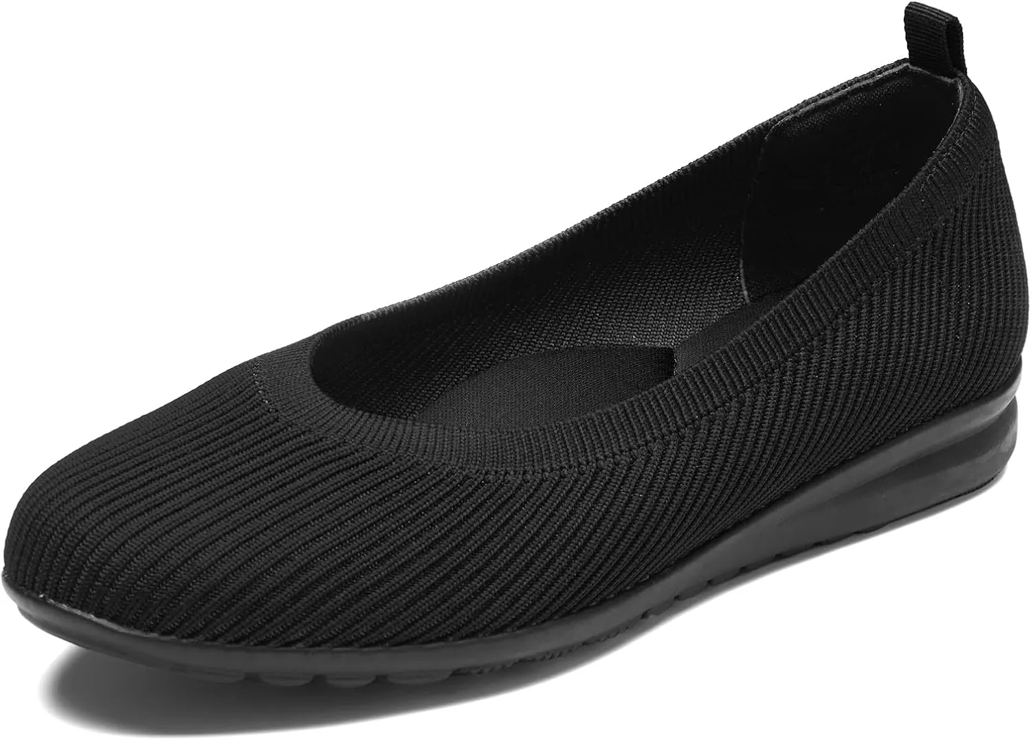 ZURIN Womens Knit Ballet Flats with Arch Support Comfortable Ballet Dressy Flats,Round Toe Slip On Flats Dress Shoes for Dressy Work Casual