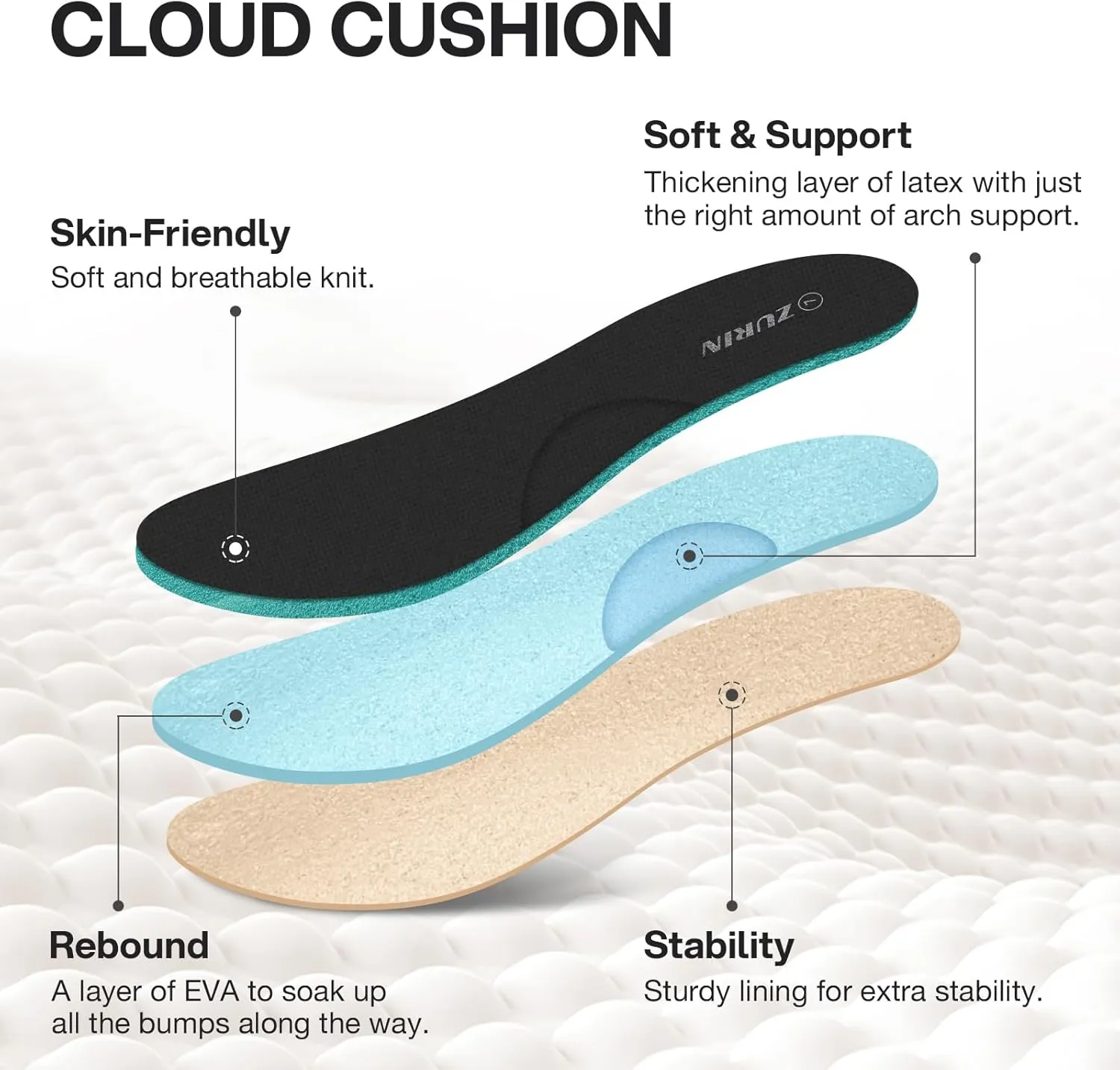 ZURIN Womens Knit Ballet Flats with Arch Support Comfortable Ballet Dressy Flats,Round Toe Slip On Flats Dress Shoes for Dressy Work Casual